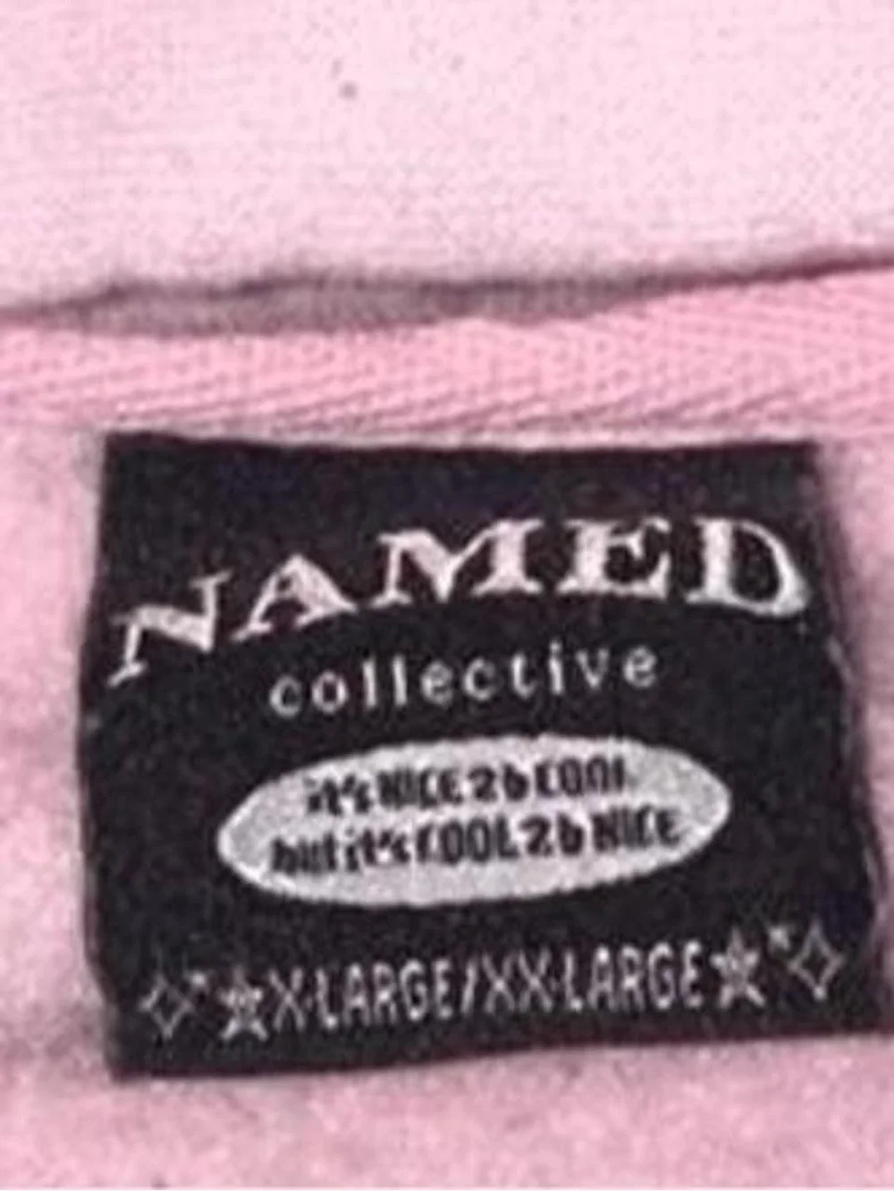 Named Collective X-rated oversized hoodie in baby pink sz xl/xxl
